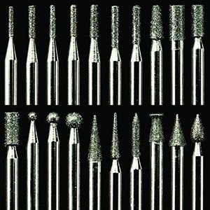 Complete 20 PC Carving Burr Set 1/8" Shank
