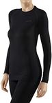 Women Standard Max Warm Tight Fit Long Sleeve, Black (Black 3000), M