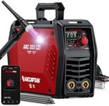 ARCCAPTAIN iControl ARC205 Pro Stick Welder with Lift TIG Torch, [APP Control] 205Amp ARC/Lift TIG Welding Machine, Large LED Display, IGBT Inverter 120V/240V MMA Welder with Hot Start, Arc force