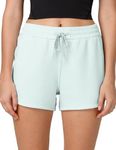 Colorfulkoala Women's Casual Sweat Shorts 4'' Modal Lounge Shorts Women Mid Waisted Athletic Shorts with Pockets(M, Mint Green)