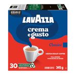 Lavazza Crema e Gusto Medium Roast K-Cup Coffee Pods, 30 Count For Keurig Coffee Makers