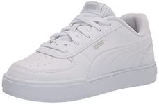 PUMA Unisex-Child Caven Sneaker, Puma White-puma White-Gray Violet, 12 Little Kid