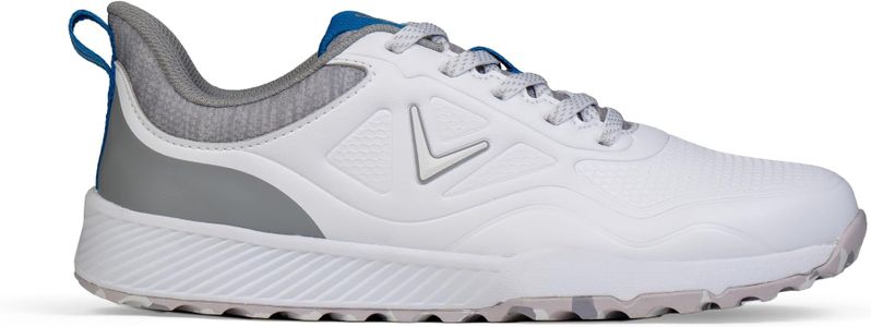 Callaway GTX Waterproof Spikeless Golf Shoes, White/Blue, UK 8