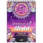 Mandala Adult Colouring Books by Colorya - A4 Size - Mandalas Night Vol.II Edition Colouring Books for Adults - Premium Quality Paper, No Medium Bleeding, One-Sided Printing