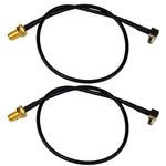 Proxicast 12 inch TS9 to SMA Female External Antenna Adapter Cable Pigtail for 4G/5G Modems, Hotspots & Routers - 2 Pack