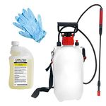 Weedblast RootKill Weedkiller 1 Litre, Super Strength 360 g/L Glyphosate Concentrated Weed Killer, Pair of Gloves, 5 Litre Garden Sprayer