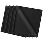 Microfiber Cleaning Cloths, Fosmon 4-Pack of Microfiber Cleaning Cloths [16 x 16 inches / 40.6 x 40.6cm] (Black)