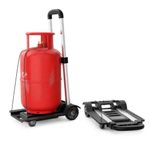 Lifelong Portable & Compact Platform Trolley | Foldable Luggage Cart with 4 Wheels, Adjustable Telescopic Handle & Built-in Bungee Cord | Utility Hand Truck for Home, Office, Warehouse, Shopping