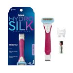 Schick Hydro Silk TrimStyle Hydrating Razor & Bikini Pubic Trimmer, Includes 1 Razor Refill