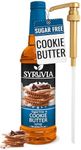 Syruvia Sugar-Free Cookie butter Coffee Syrup - 25.4 fl oz Premium Coffee Flavoring Syrup - 0 Calorie- Kosher Coffee Syrups, Gluten Free, Perfect for Drinks, Soda, Shakes, and More With Pump