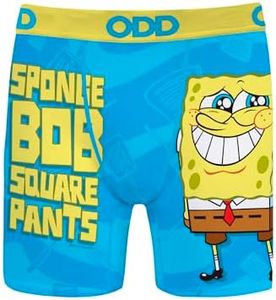 Odd Sox Boy's Boxer Brief, Nickelodeon SpongeBob SquarePants, Funny Novelty Print, Medium