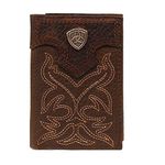 Ariat Men's Boot Embroidery Tri-Fold Brown, One Size