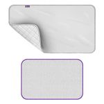 The Quilted Bear Travel Ironing Mat & Mesh Ironing Cloth - Portable Ironing Board Travel Table Mat for Mini Steam Iron with Mesh Ironing Cloth Included (48cm x 85cm)