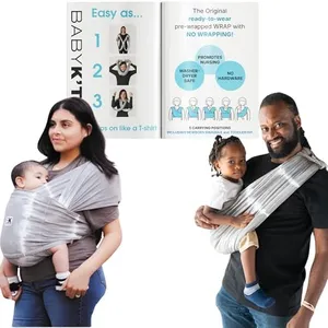 Original Baby K'tan Baby Carrier: #1 Easy Pre-Wrapped, Soft, Slip-On, No Rings, No Buckles | 5 in 1 Baby Sling Gift | The Best Hands Free Infant Wrap For Newborn to Toddler up to 35lb (See Size Chart)