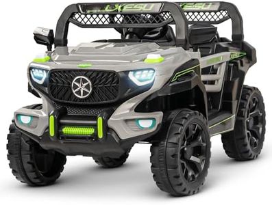 Baybee Panther Battery Operated Jeep for Kids, Ride on Baby Car with Music & Light | Kids Jeep Rechargeable Battery Car | Electric Jeep Car for Kids to Drive 2 to 6 Years Boy Girl (Grey)