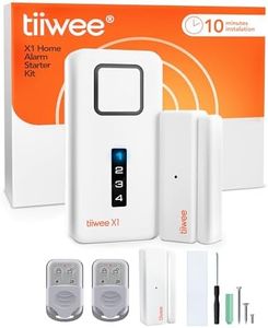 tiiwee X1 Sistema de Alarma para el Hogar - Inalámbrico - Sistema Completo con Sirena de 120 dB, 2 Sensores de Puerta y Ventana, 2 Controles Remotos