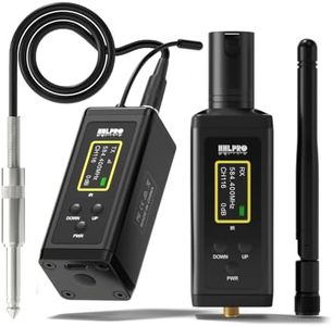 HHLPRO UHF Wireless Guitar System for Bass Electric Acoustic, 260FT Range