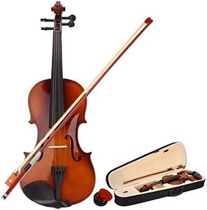 Full Size Violin, Child Violin, Durable Premium Quality Wood 4/4 Stentor Student Violin with Violin Accessories Fingerboard Sticker, Hard Case, Bow, Rosin