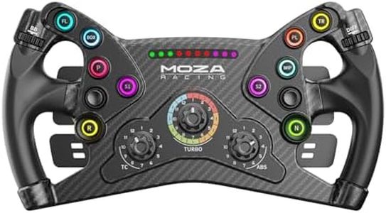 MOZA KS Steering Wheel 300mm Butterfly Style GT Racing Wheel, Fully Customizable Sim Racing Gaming Simulator, Compatible with 3rd-Party Bases via Hub