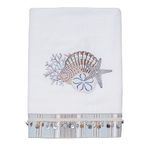 Avanti Linens - Bath Towel, Soft & Absorbent Cotton Towel (By the Sea Collection, White) 50.00" x 27.00"