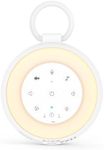 AMIR Portable White Noise Machine Baby, Sound Machine for Baby Kids Adults, 24 Sounds, Timer, 8 Colour Night Light, Memory Function, Recording Function, USB Rechargeable, Baby Sleep Aid