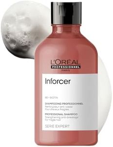L’Oréal Professionnel Inforcer Strengthening Shampoo for Breakage-prone hair - 300 ml | Professional shampoo with Biotin & Vitamin B6 for less breakage & split ends | L’Oréal Shampoo for Men & Women