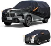 Large SUV Car Cover for BMW X7 2018-2026 100% Waterproof All Weather, Heavy Duty Outdoor Full Exterior Covers Rain Sun Wind UV Protection.