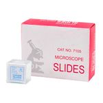 50 Pcs Pre Cleaned Microscope Slides,100 Pcs Pre Cleaned Microscope Cover Glasses,Microscope Slides and Cover Slips