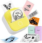 Note Buddy Printer T02 - Sticker MIni Printer with 1 Roll of 2" Sticker Paper - Bluetooth Portable Printer for iPhone iPad Android Kids List Labels Notes Memo DIY Doodle Dash Birthdays Gifts