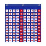 Eamay Hundreds Pocket Chart with 130 Number Cards, Number 1-100 Board Pocket Chart for Teacher Lessons in a Classroom or for Use at Home (100 Pockets)