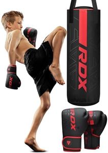 RDX Kids Punching Bag 2FT with Boxing Gloves, Kara Junior Hanging Bag Set, Kickboxing MMA Home Gym