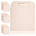 12 Pack Terry Cloth Baker's Pads. Industrial Oven Pads for Heat Care. Pot Holders with Hand Hole. Heat Resistant Knitted Pads for Baking, Cooking Needs. Natural Color. One Size fits All.