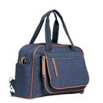 Allis Baby Changing Bag, Stylish Diaper Nappy Changing Tote Messenger Bag with Changing Mat, Changing Station & Insulated Pockets, Waterproof & Large Space Convertible Bag - Navy Blue