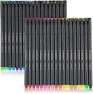 36 Colored Pens Fine Point Markers, Fine Tip Drawing Pens, Porous Fineliner Pens for Bullet Journal Planner Writing Note Taking Calendar Agenda Coloring Art School Office Supplies