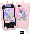 Kids Smart Phone for Girls Unicorns Gifts for Girls Toys 8-10 Years Old Phone Touchscreen Learning Toy Christmas Birthday Gifts for 3 4 5 6 7 8 9 Year Old Girls with 8G Memory Card