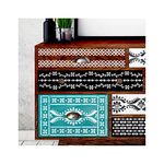 SATARA Indian Inlay Set of 5 Furniture Wall Floor Stencil for Painting