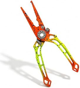 BasicGear® Pro Fishing Pliers, 17-4PH Steel, 8in, Splatter Orange | Saltwater Resistant, Braid Cutter, Split Ring Tool