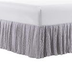 Home Soft Things Microfiber Pleated Bedskirt 18" Drop in Length (Medallion, 60" x 80" + 18")