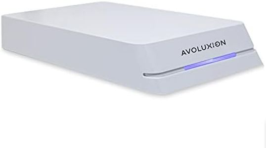 Avoluxion HDDGear Pro 4TB 7200RPM USB 3.0 External Gaming Hard Drive (White) (for PS5, Pre-formatted) - 2 Year Warranty (Renewed)