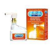 Ultra Chloraseptic Anaesthetic Throat Spray, 15ml, Honey & Lemon Flavour, fast acting relief for sore throat pain