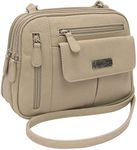 Multi Sac Zippy Triple Compartment Crossbody Bag, Chino