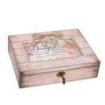 Cottage Garden My Daughter Beautiful Blush Pink Distressed Locket Music Box Plays Friend In Jesus