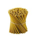 Danilovo Beeswax Amber Candles, Ritual Candles, Altar Candles, Church Beeswax Candles Orthodox N60 Height: 20,5 cm, Ø 6,6 mm (50 pcs - 334g.)