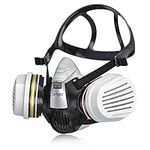 Dräger Gas Mask X-plore 3300 + 2x ABEK1 Hg P3 RD Gas Filters, Professional Respirator Mask for Chemical fumes, Toxic Gas,Organic Vapours, Pesticide, Spray Painting Mask, Resin Epoxy EN143 Size M