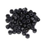 cSeao 100pcs Black M5 X 0.8MM Nylon Lock Nuts Inserted Hex Self Clinching Lock Nuts