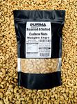 Roasted Salted Cashews 1kg – Fresh Whole Hand Roast Salt Cashew Nuts - Savoury Salty Nut Protein Crispy Crunchy Snack - Large Bulk Bag – Non GMO Natural Ingredients (Packaging May Vary) Vegan PURIMA