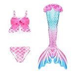 N&B collection Girls Mermaid Tail Swimsuit Fashion Bikini Swimwear 3 PC