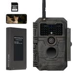 GardePro E6P MAX Wildlife Camera, WiFi Bluetooth, Rechargeable 8000mAh Battery, Built-in 32GB SD Card, 48MP 1296p, No Glow Night Vision, Motion Activated Waterproof(E6PMB)
