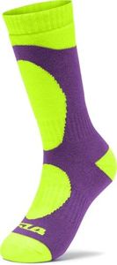 TSLA 1Pack Kids Thermal Ski Socks for Boys & Girls, Cushioned Calf Length Snowboard Socks, Warm Winter Socks for Cold Weather KZS80-PPL Large