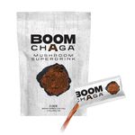 BOOM Chaga Mushroom Superdrink, Liquid Concentrate with Antioxidants for Anti-Inflammation, Beta-Glucans for Heart Health, Oxalate-Free, 31 Single-Serving Packets